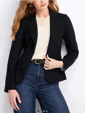 41 HAWTHORN Stitch Fix  Nellie Longline Blazer Black Size S NWT $ 98